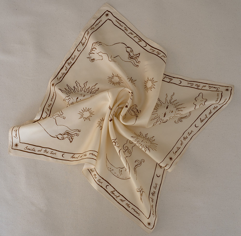 Vanilla Bean and butter Cream Scarf