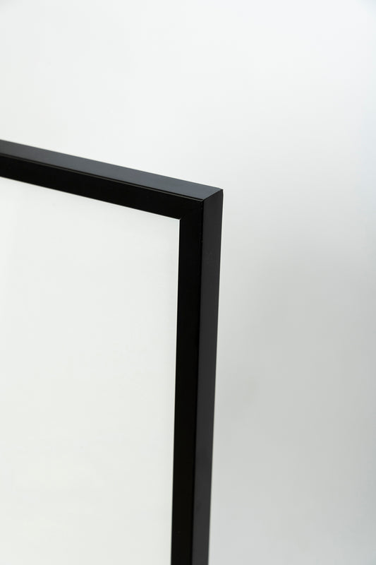 Black Frame with Plexiglass